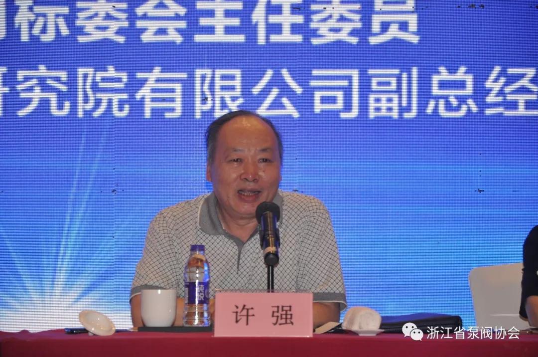 全國閥門標準化技術委員會主任委員許強發表講話